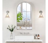 Keepreaper Sl rched Bathroom Cabinet With Mirror And Storage 50X90 Cm Bathroom Mirror Cabinet
