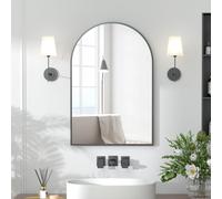 Keepreaper Sl rched Bathroom Mirror Cabinet 51X76 Cm With Storage Bathroom Cabinet