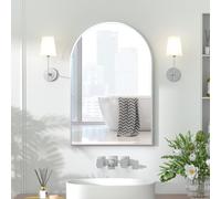 Keepreaper Sl rched Bathroom Mirror Cabinet Wall Mounted 51X76 With Storage Bathroom Cabinet