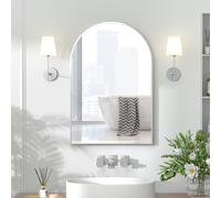 KEEPREAPER Sleek Bathroom Mirror Cabinet With Storage 51x76 cm in Silver KEEPREAPER Silver 51x76 cm