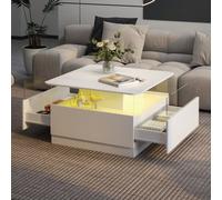 Keepreaper Sl offee Table With Storage And Led Light