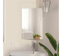 KEEPREAPER Sl orner Bathroom Cabinet with Mirror 40 x 60 cm in White KEEPREAPER White 40 x 60 cm