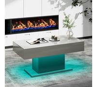 Keepreaper Sl rey Coffee Table With Led Lights And High Gloss Finish