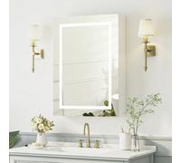 Keepreaper Sleek Led Bathroom Cabinet With Shaver Socket And Memory Light