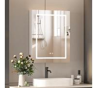 Keepreaper Sleek Led Bathroom Mirror Cabinet With Shaver Socket And 3 Color Lights Bathroom Cabinet