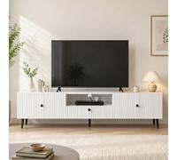 Keepreaper Sleek Modern Fluted Tv Stand For 55-80 Inch Tv