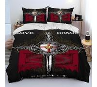 KeepRock Knights Templar Crusaders 3D Printed Duvet Cover Bedding Set Quilt Comforter Cover Home Textiles