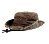 KeepSa Cotton Sun Hat UV Protection Summer Hats Beach Hat Safari Boonie Hat Foldable Fishsing Hat with Breathable Mesh and Adjustable Chin Strap Coffee…