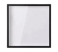 Keepsake Box - Compact Wooden Keepsake Container Modern Design with Shadow Frame at the Front Minimal Clear Panel Construction | Easy Storage