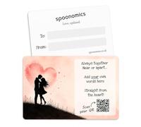 Keepsake Card Credit Card Size Wallet - Love Boyfriend Girlfriend - Mini Plastic Pocket Hug Gift for Friend, Best Friend, Sister or Someone Special - Fits Purse or Wallet - 86mm x 54mm