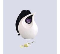 KEEPSAKE COMPANY Large White Teardrop Urns for Human Ashes - Earns for Ashes - Cremation Urns for Human Ashes Adult Female, Heart Urn, 2.5 LTR,White Purple Engraved Heart
