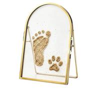Keepsake Frame Dog Paw,Side Latch Double Sided Glass Stable - Pet Keepsake Frame,for Kitten Cat Dog Boys Girls, Office Desk Bedroom Living Room