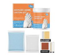 Keepsake Hands Casting Kit for Arts and Crafts DIY Projects Perfect Family Activity to Memories (Orange, 6. 3X5. 7cm)