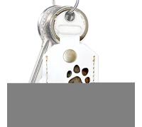 Keepsake Keychain For Pet Hair, Memorial Square Locket Keychain, Photo Holder Backpack Ornament To Puppy Or Kitten Memory, Ideal Commemorative Gift, Brown, White, Red