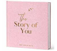 Keepsake Memory Book for Baby Boy or Girl Timeless First 5 Year Baby Book A Milestone Book to Record Every Event from Birth to Age 5 Gender Neutral Journal Scrapbook Photo Album (Pink)