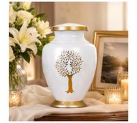 Keepsake Urn for Human Ashes Adult - Handcrafted Metal (200 Cubic Inches) Decorative Memorial Cremation Urn for Men & Women - Keepsake Urns for Sharing Ashes