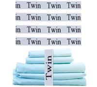 keepsweat Bed Sheet Organizer Bands,Sheet Organizer and Storage Label Bands for Twin Size Bed Sheet Elastic Bedding Sheet Keepers Straps for Pillow Case,Duvet,Quilt Brand