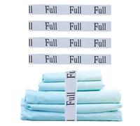 keepsweat Bed Sheet Organizer Bands,Sheet Organizers and Storage Bands Bed Sheet Label Bands Organizers for Linen Closet Sheet Keepers Straps for Pillow Case,Duvet,Quilt (Full)