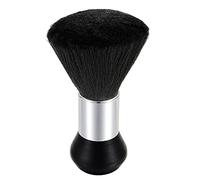 KEERADS Barber Brush Neck Duster Black Powder Duster Brush Neck Duster Brush For Hair Cutting Brush Black Brown Barber Neck Brush Salon Cleaning Brush Hair Smoother for Frizzy Hair (Black, One Size)