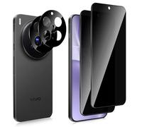 Keero Privacy Tempered Glass for Vivo X300 Pro, 2 Pieces Privacy Screen Protector and 2 Pieces Camera Film, Anti-Spy Tempered Glass Film, 9H Hardness Anti-Scratch Protective Film