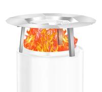 KEESHA Heat Deflector for Solo Stove Ranger 15"- Heat Plate for Fire Pits, Heat Deflector for Solo Stove Ranger Accessory with 3 Detachable Legs, 304 Stainless Steel
