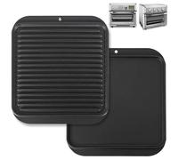 KEESHA Toaster Oven Tray for Cuisinart Air Fryer Tray Replacement, Premium Cast Iron Air Fryer Pans for Cuisinart TOA-060 and TOA-065