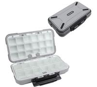 KEESHINE Pocket Size Fishing Tackle Box, Floating Storage Box, Double-Sided Lure Box with Adjustable Dividers Organizer Making Kit Container