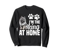 Keeshond Dad Puppy Lover Dog Lover The King Keeshond Sweatshirt