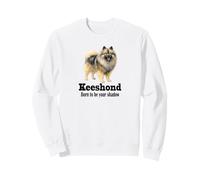 Keeshond Dog Born to be Your Shadow for Pet Owners Sweatshirt