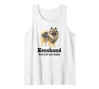 Keeshond Dog Born to be Your Shadow for Pet Owners Tank Top