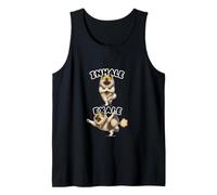Keeshond Practicing Yoga Inhale - exale DIGOR Funny Tank Top