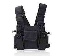 KEESIN Radio Walkie Talkie Chest Pocket Harness Bags Pack Backpack Holster Two Way Radios Carry Case Accessory Holder (Type B)