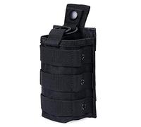 KEESIN Tactical Universal Radio Holster Pouch Holder, 1000D Nylon Military Molle Radio Case for Baofeng Motorola Midland CB Walkie Talkies (1 Pack)