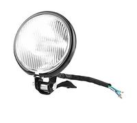 Keesno 5" Round Motorcycle Headlight, Motorbike Headlight 12V Universal Retro Motorbike Front Head Lights for Wide Range of Motorcycle Models (White len)