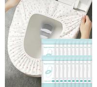 Keesoon TOILET_SEAT Set of 20 Disposable Toilet Seat Covers U-Shaped Modern Polyethylene