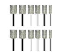 KeeTidy 12PCS Diamond Grinding Bit with 150Grit Compatible with 1/8" Dremel Rotary Tool, Grinding Stones Set Diamond Coated Bits Polishing Kit Engraving Bits for Stone Glass Ceramic Glaze Steel Carve
