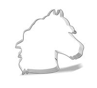 Keewah Large Horse Head Cookie Cutter, 5”, Stainless Steel