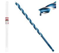 Keewaki 12mm x 230mm 3-Flute Auger Drill Bit for Wood - Extra Long Wood Drill Bits with Hex Shank, Heavy Duty Spiral Bit for Fast & Clean Deep Hole Drilling in Timber