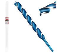 Keewaki 25mm x 300mm 3-Flute Auger Drill Bit for Wood - Extra Long Wood Drill Bits with Hex Shank, Heavy Duty Spiral Bit for Fast & Clean Deep Hole Drilling in Timber