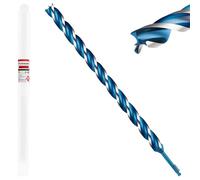 Keewaki 25mm x 460mm 3-Flute Auger Drill Bit for Wood - Extra Long Wood Drill Bits with Hex Shank, Heavy Duty Spiral Bit for Fast & Clean Deep Hole Drilling in Timber
