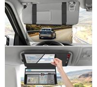 KEEYMENT Sun Visor Extender for Car with Registration Holder, Adjustable Car Visor Extender Sun Blocker with Registration and Insurance Holder, Polarized Anti-Glare Visor Extension