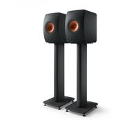 KEF LS50W MKII Wireless Speakers (Pair) Carbon Black with Stands