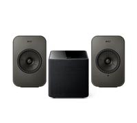 KEF LSX II LT and Kube 8 MIE Subwoofer 2.1 Speaker Bundle Grey/Black