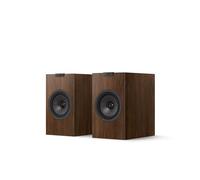 KEF Q1 Meta Passive Compact Hi-Fi Bookshelf Speakers (Pair), Walnut Brown