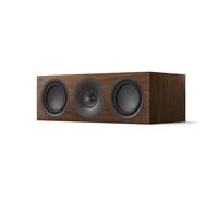 KEF Q6 Meta 3-Way Centre Channel Passive Hi-Fi Speaker, Walnut Brown | Passive Center Channel Hi-Fi Speaker | KEF Q-Series Home Theatre System | 2-Way Bass Reflex | For Music, Gaming, TV & Movies