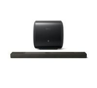 KEF XIO Soundbar and KC62 Subwoofer Bundle Black with Free KW2 RX Receiver