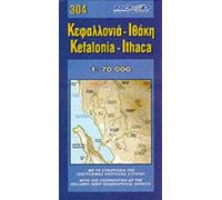 Kefalonia-Ithaca (Maps of Greek islands)