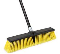 KeFanta 18 Inches Push Broom Outdoor- Heavy Duty Broom with 63" Long Handle for Deck Driveway Garage Yard Patio Warehouse Concrete Floor Cleaning