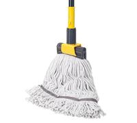 KeFanta 60" Heavy Duty Commercial Mops for Floor Cleaning,Looped-End String Industrial Mop with Long Handle, Cotton Wet Mop for Home, Kitchen, Garage, Office and Concrete/Tile Floor