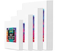 KEFF Canvas Boards for Painting - 24 Pack - Art Supplies Paint Canvas 5x7, 8x10, 9x12, 11x14 Canvas Panels, 100% Cotton Pre-Primed Large Canvas for Painting Supplies, Acrylic, Oil, Watercolor, Tempera